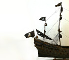 1:144 pirate ship model