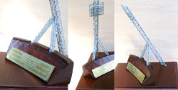 Coqueiros stadium light tower scale reproduction. 